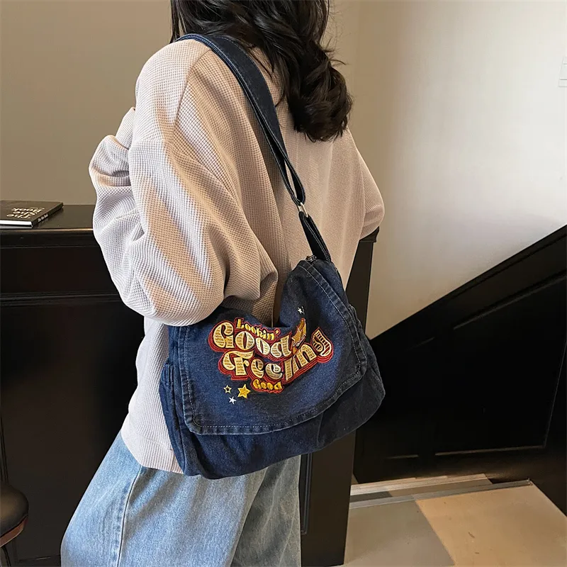 Debecca Denim Crossbody Bag Regular Women's Multicolor-6
