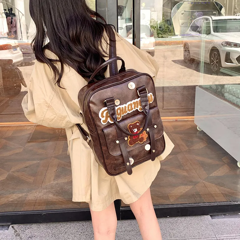 Debecca PU Backpack Regular Women's Multicolor-1