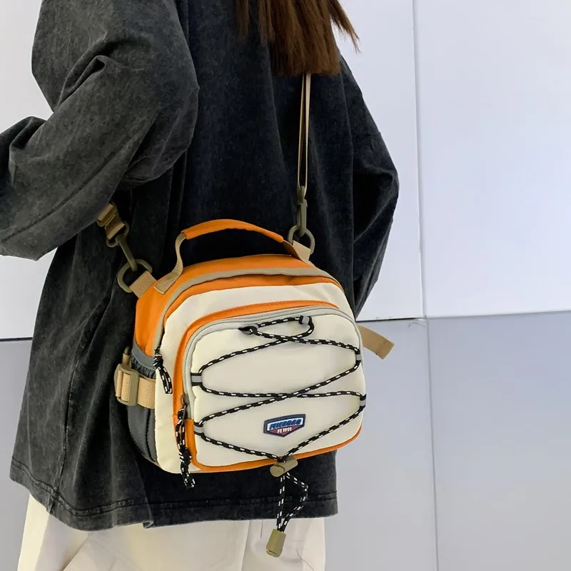 Debecca Nylon Crossbody Handbag Regular Unisex Multicolor-3