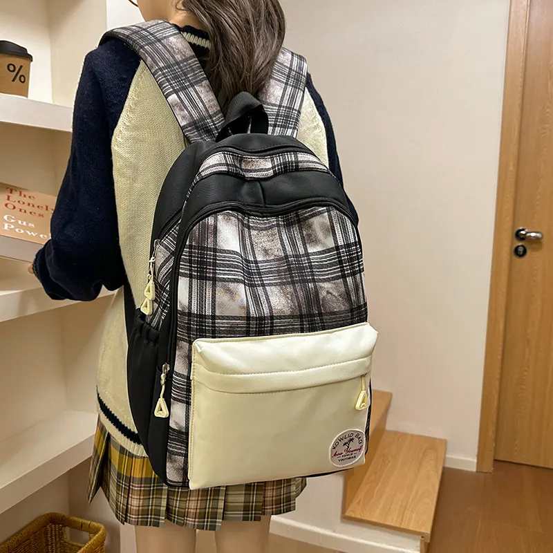 Debecca Nylon Backpack Large Size Unisex Multicolor-10