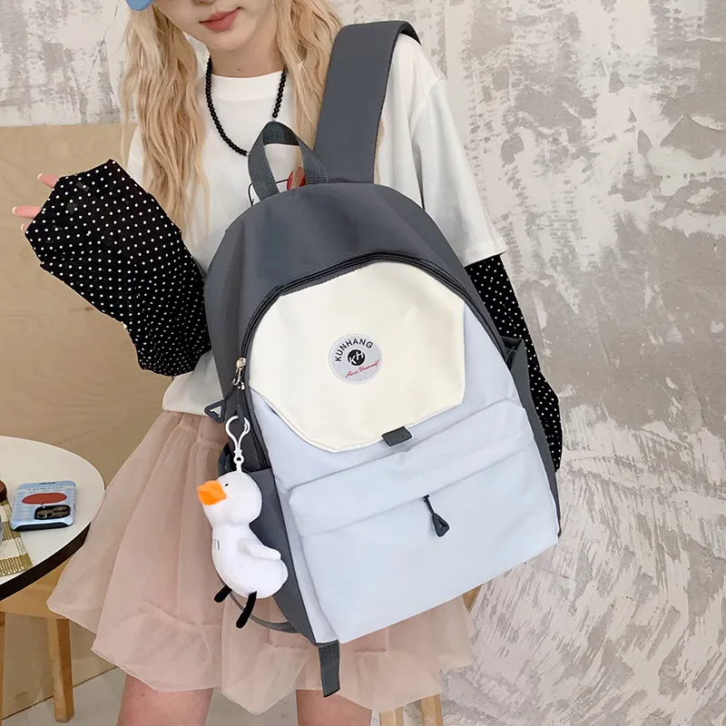 Debecca Nylon Fabric Backpack Unisex Multicolor-14