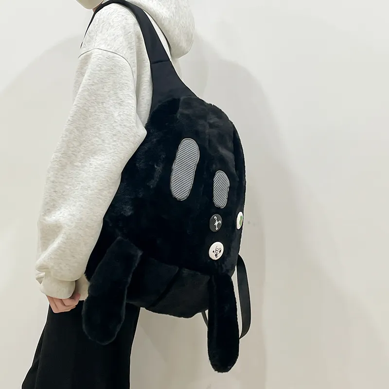 Debecca Plush Backpack Regular Unisex Multicolor-11