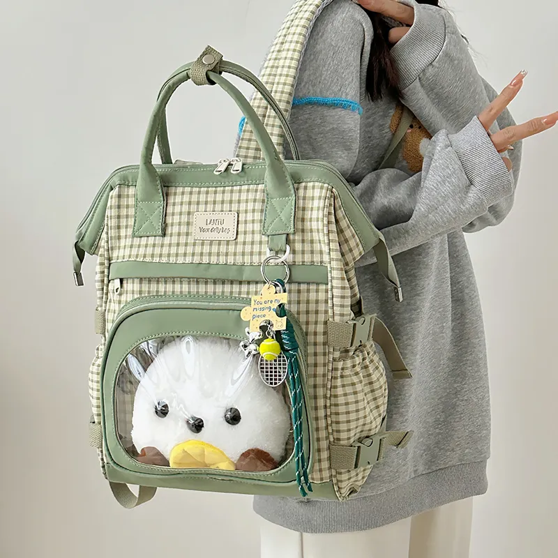 Debecca Nylon Backpack Large Size Women's Multicolor-8