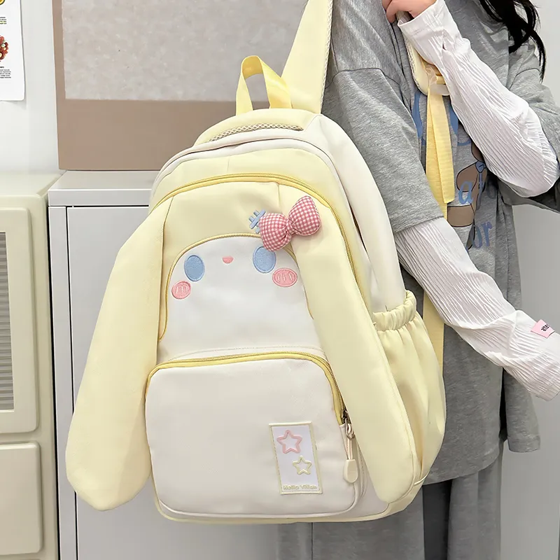 Debecca Nylon Backpack Large Size Women's Pink/Blue/Black/Purple/Yellow/Green-15