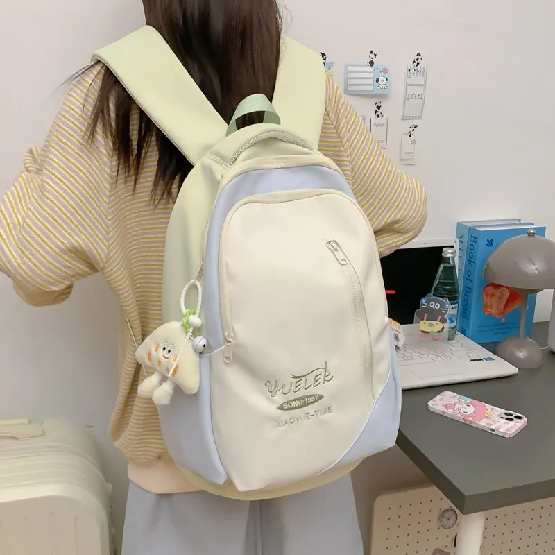 Debecca Composite Cloth Backpack Large Size Unisex Multicolor-12