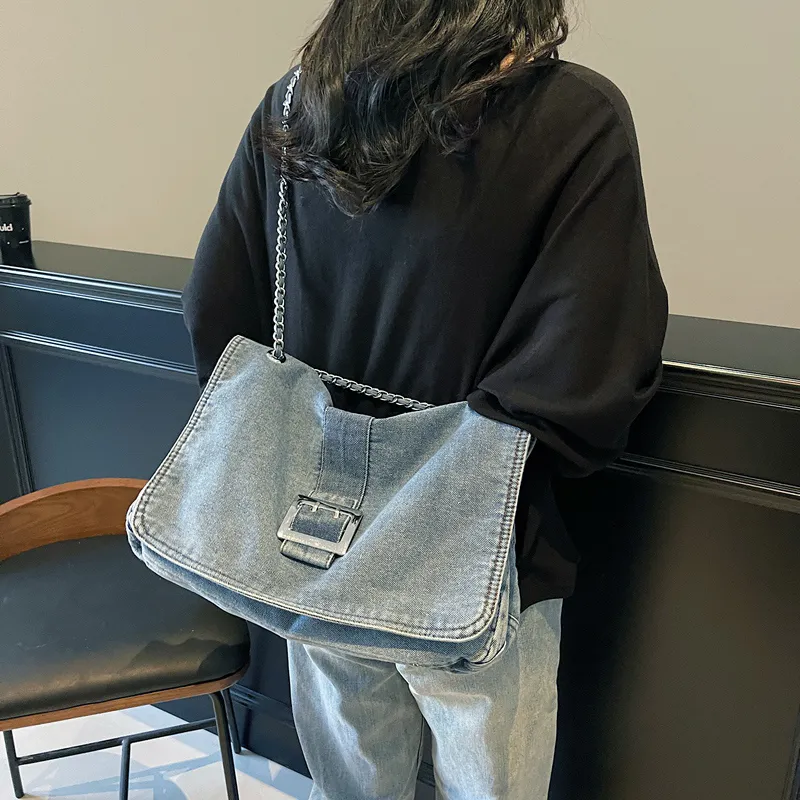 Debecca Denim Shoulder Bag Women's Multicolor-1