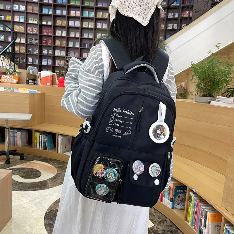 Debecca Composite Cloth Backpack Large Size Unisex Multicolor-7