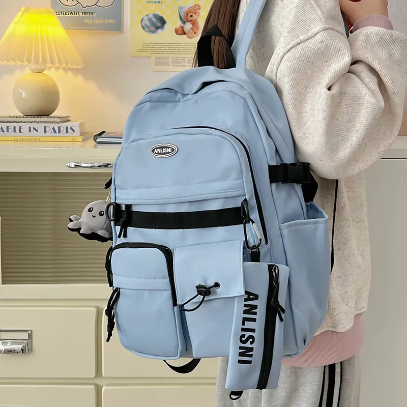 Debecca Polyester Backpack Unisex Multicolor-15