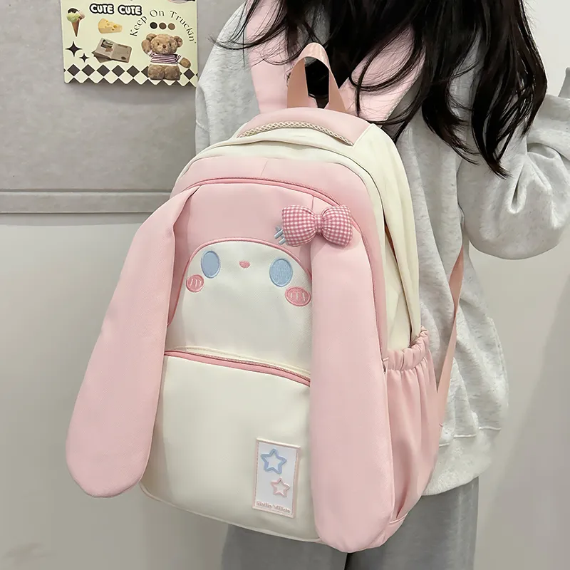Debecca Nylon Backpack Large Size Women's Pink/Blue/Black/Purple/Yellow/Green-2