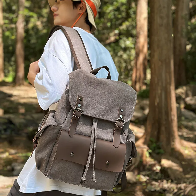Debecca Canvas Backpack Unisex Multicolor-8