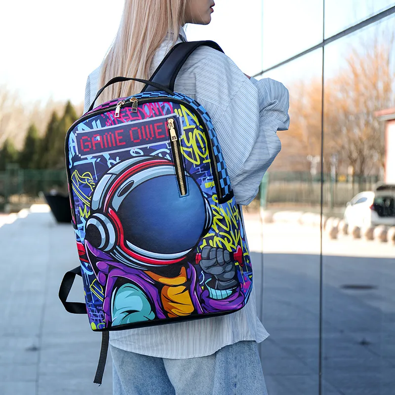 Debecca PU Backpack Unisex Multicolor-14