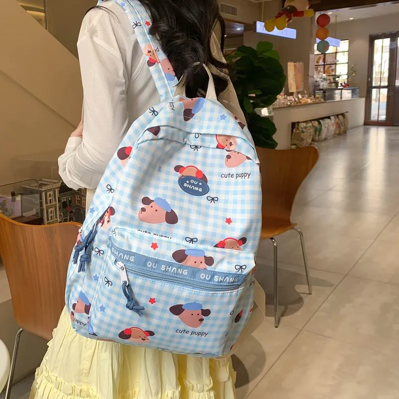 Debecca Composite Cloth Backpack Large Size Unisex Multicolor-5