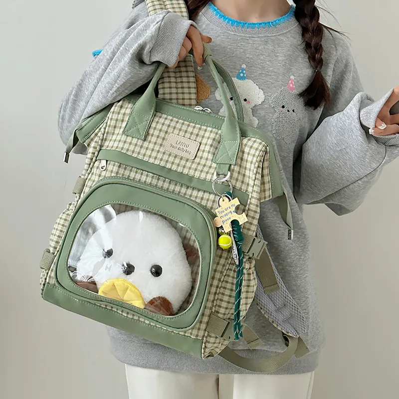 Debecca Nylon Backpack Large Size Women's Multicolor-7