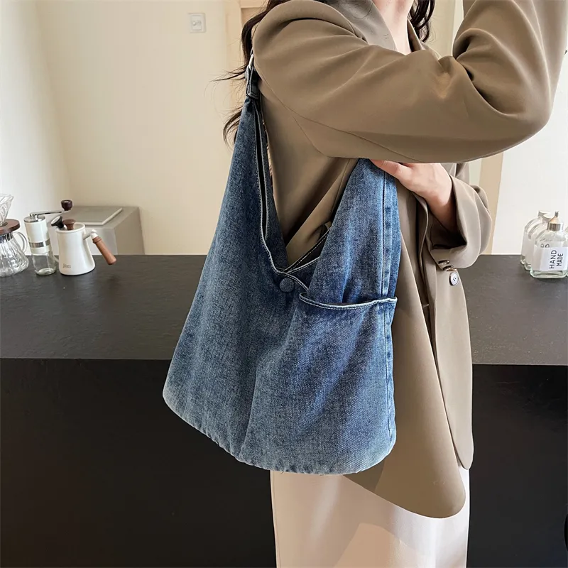 Debecca Denim Shoulder Bag Regular Women's Multicolor-2