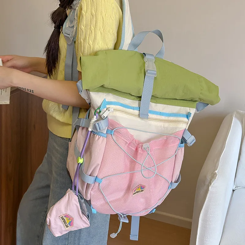 Debecca Nylon Backpack Tubas Women's Multicolor-6