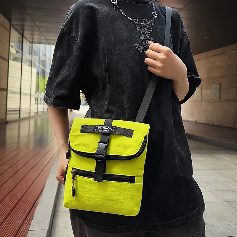 Debecca Nylon Shoulder Bag, Crossbody Bag Regular Unisex Multicolor-3