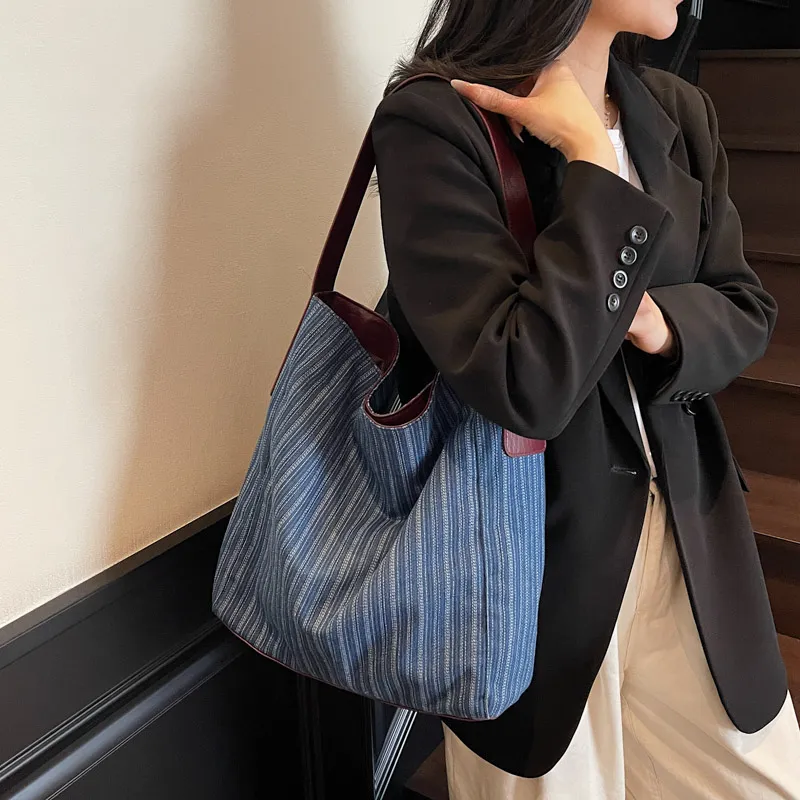 Debecca Denim Shoulder Bag Women's Multicolor-3