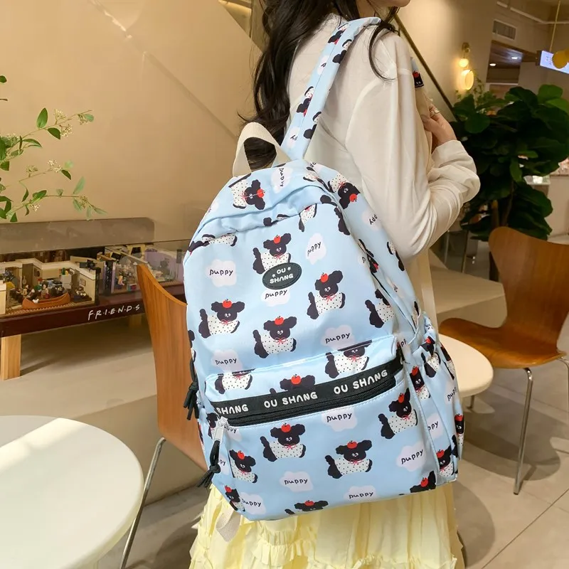 Debecca Composite Cloth Backpack Large Size Unisex Multicolor-10