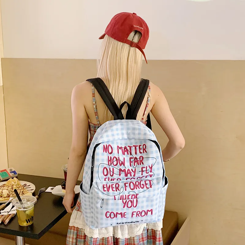 Debecca Nylon Backpack Large Size Unisex Multicolor-1