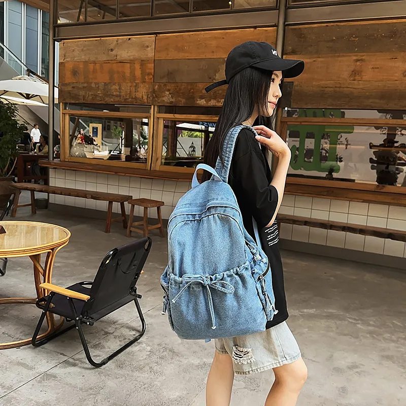 Debecca Denim Backpack Women's Multicolor-7