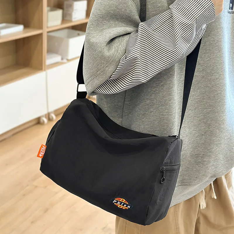 Debecca Nylon Crossbody Bag Unisex Khaki/Black-5