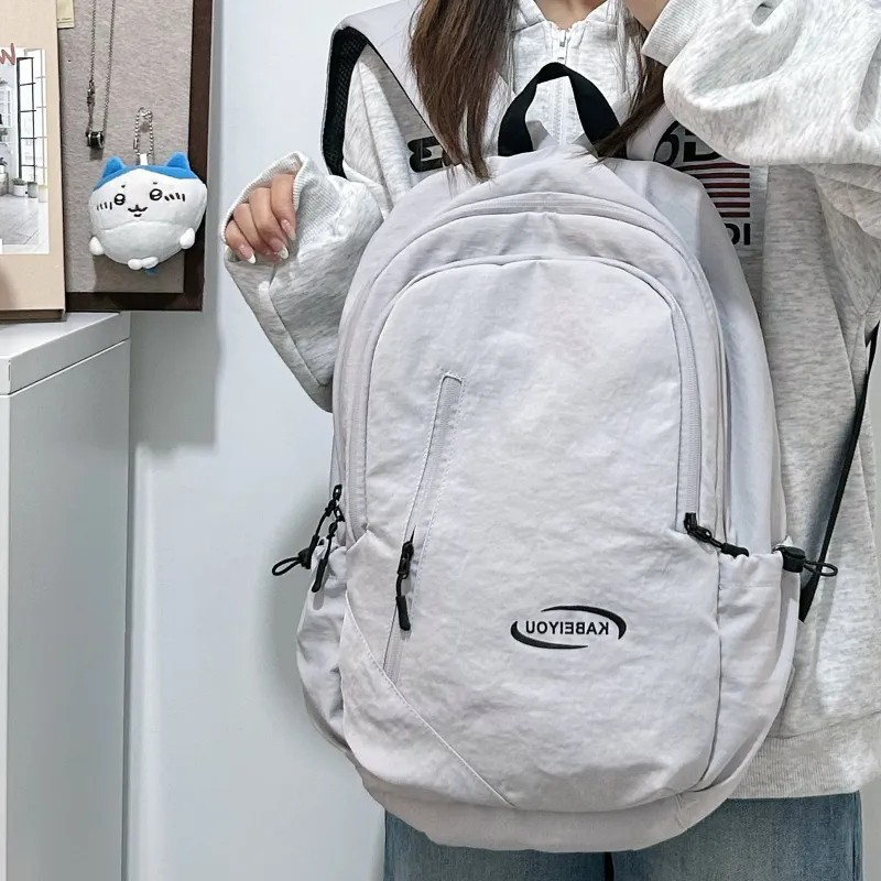Debecca Nylon Backpack Large Size Unisex Multicolor-10