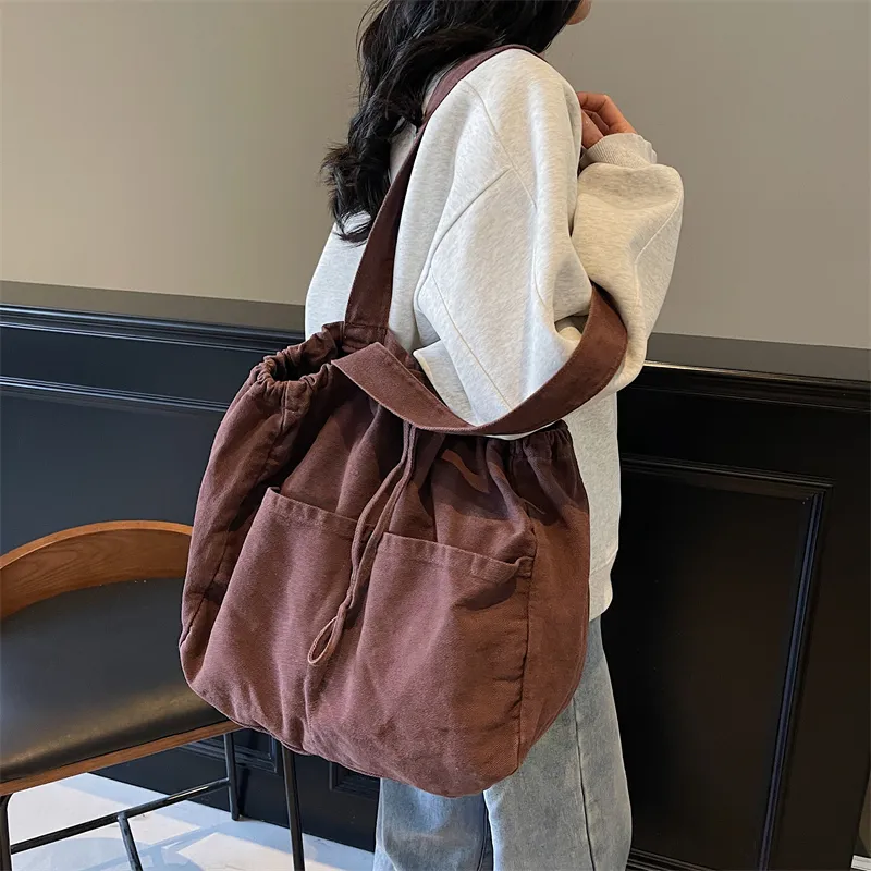 Debecca Canvas Bag Shoulder Bags Women's Multicolor-17