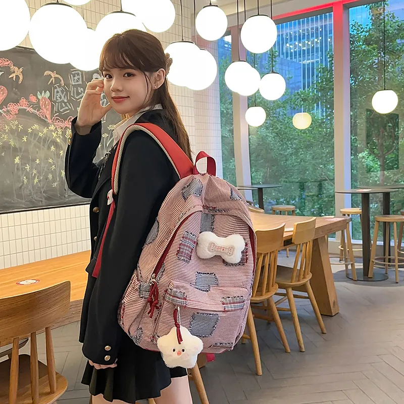 Debecca Composite Cloth Backpack Women's Multicolor-3