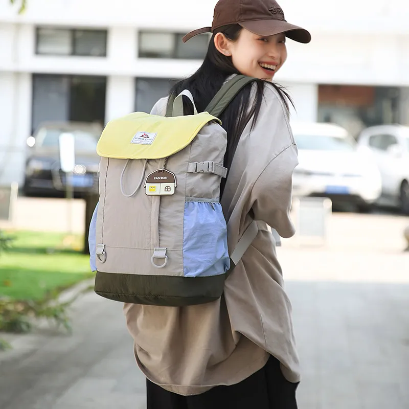 Debecca Nylon Backpack Unisex Multicolor-12