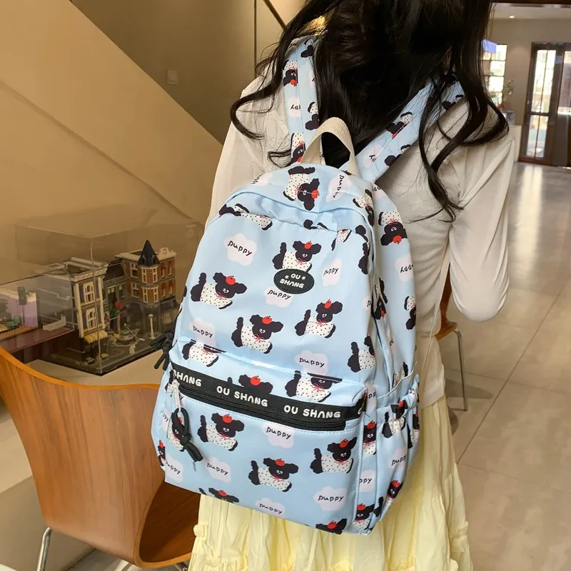 Debecca Composite Cloth Backpack Large Size Unisex Multicolor-11