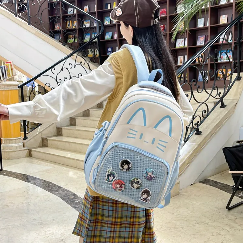 Debecca Composite Cloth Backpack Unisex Multicolor-2