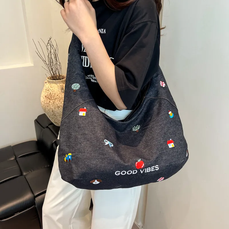 Debecca Denim Shoulder Bag Regular Women's Multicolor-1