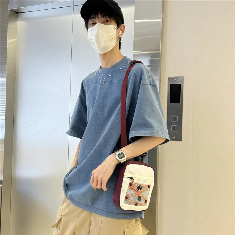 Debecca Canvas Bag, Shoulder Bag, Crossbody Bag, Cell Phone Pouch Regular Unisex Multicolor-3