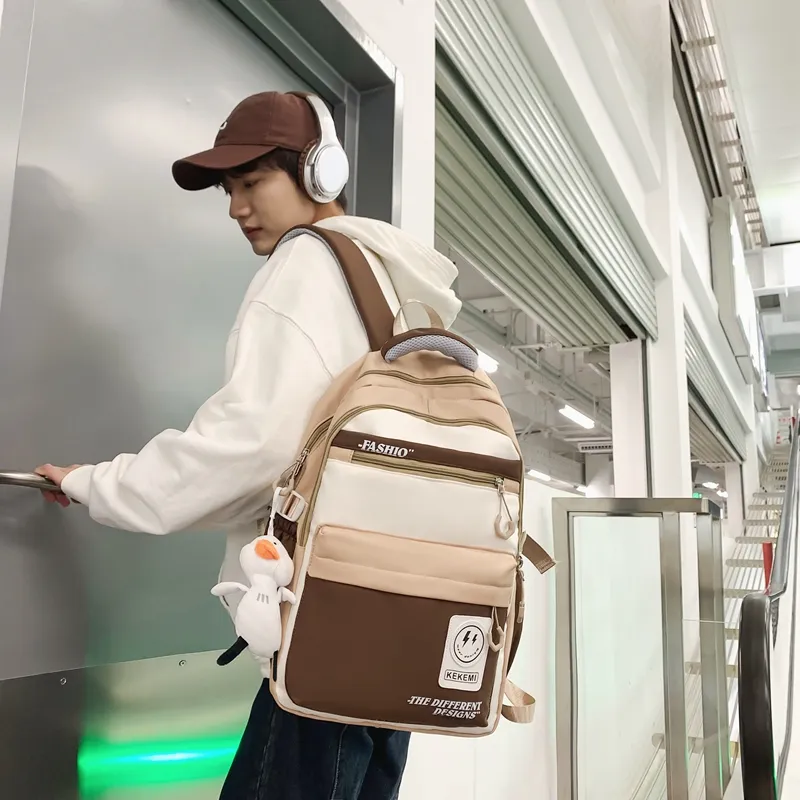 Debecca Nylon Backpack Unisex Multicolor-13