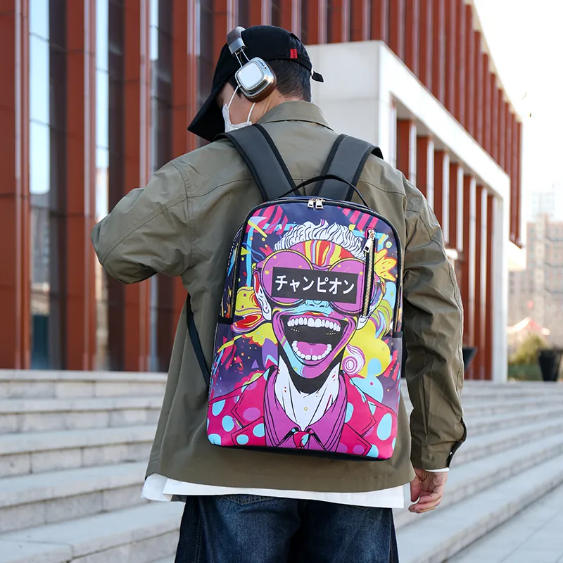Debecca PU Backpack Unisex Multicolor-17
