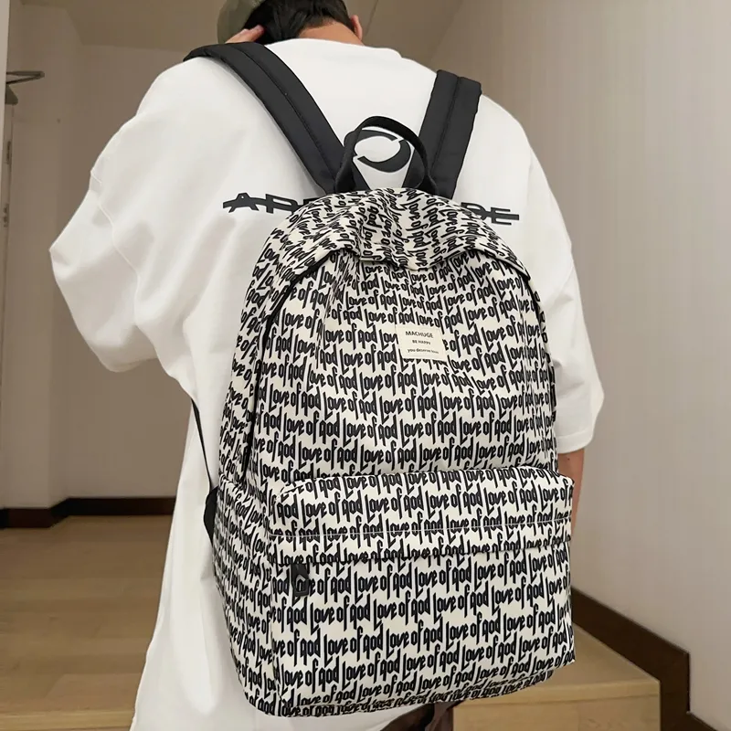 Debecca Nylon Fabric Backpack Regular Unisex Multicolor-10