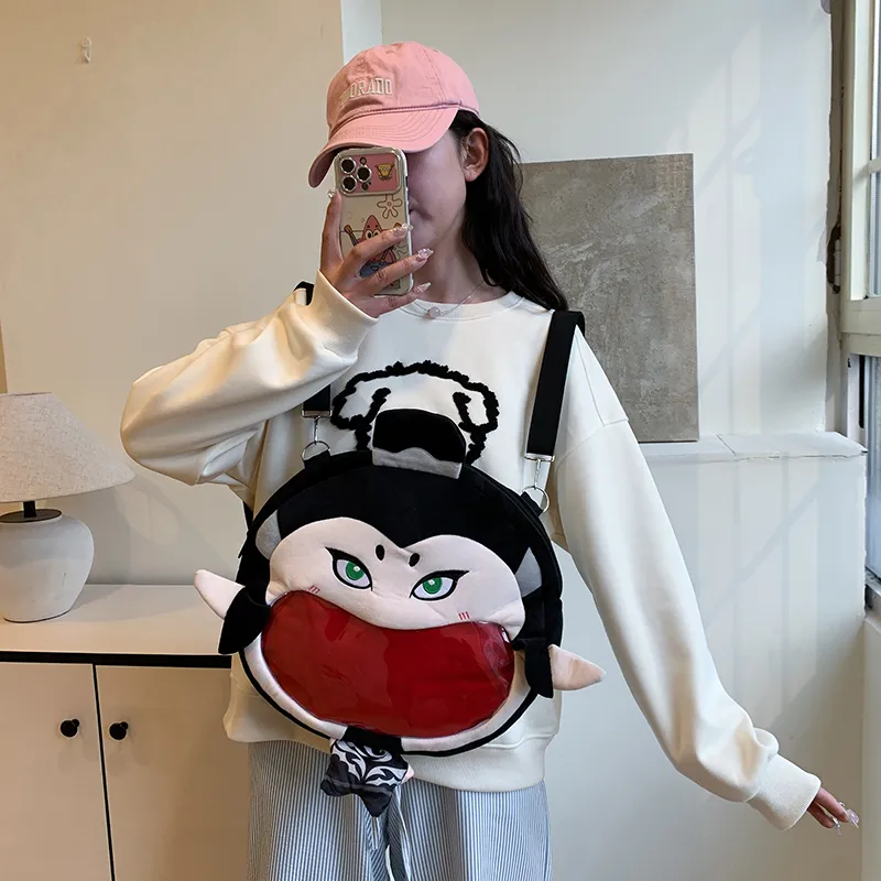 Debecca Plush Backpack Unisex Multicolor-9