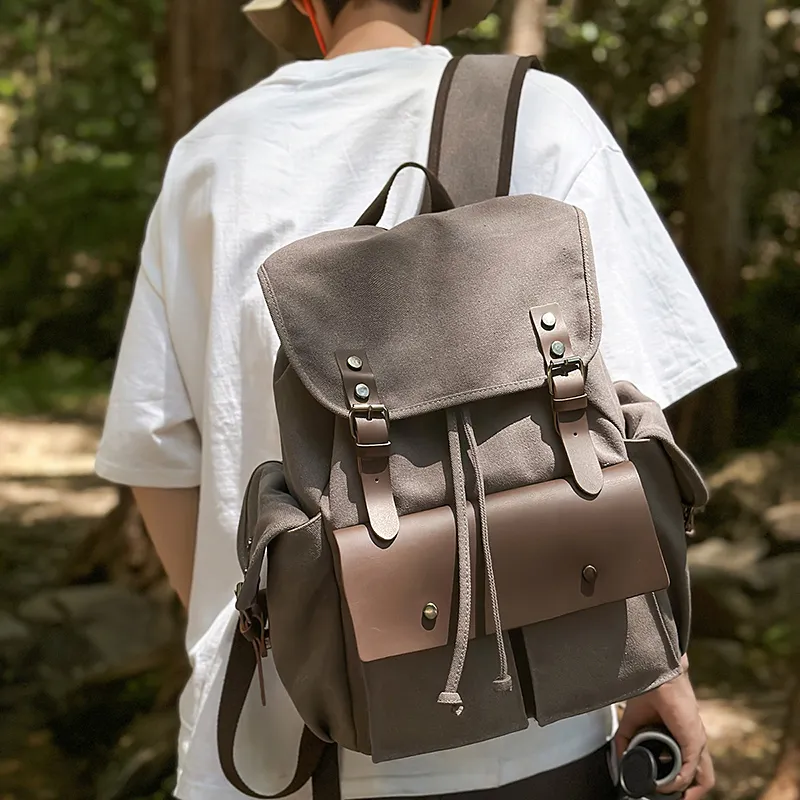 Debecca Canvas Backpack Unisex Multicolor-6