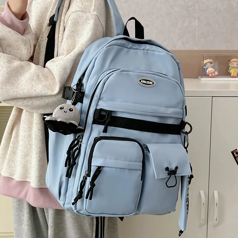 Debecca Polyester Backpack Unisex Multicolor-13