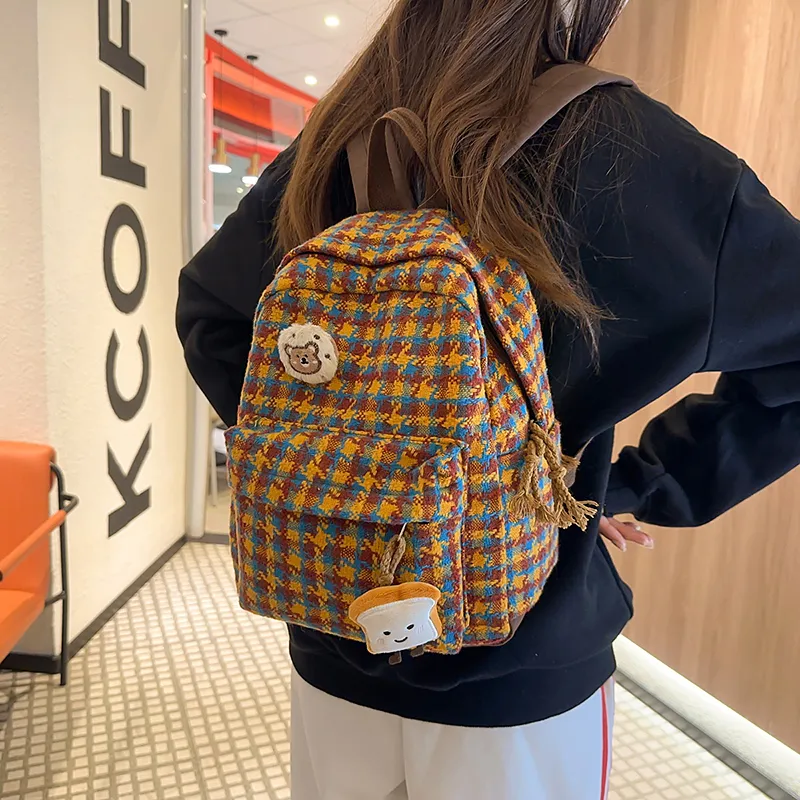 Debecca Woolen Backpack Regular Women's Multicolor-9