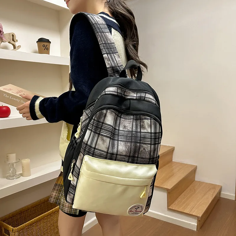 Debecca Nylon Backpack Large Size Unisex Multicolor-11