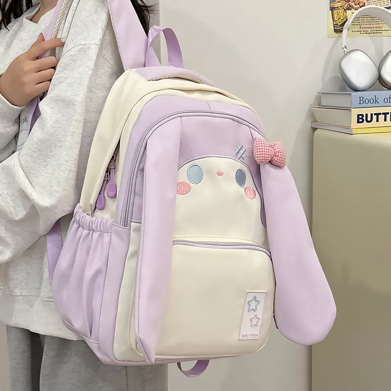 Debecca Nylon Backpack Large Size Women's Pink/Blue/Black/Purple/Yellow/Green-11