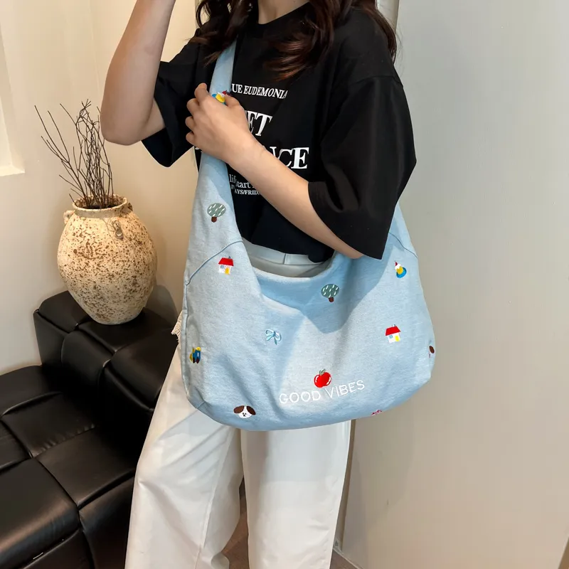 Debecca Denim Shoulder Bag Regular Women's Multicolor-6