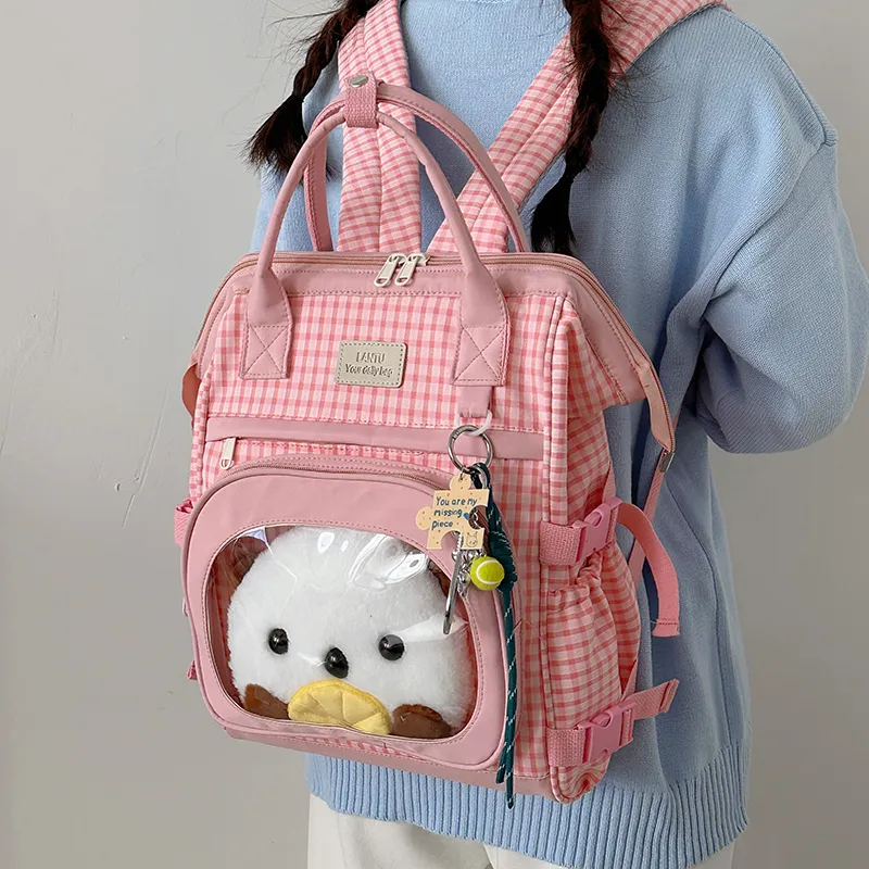 Debecca Nylon Backpack Large Size Women's Multicolor-2