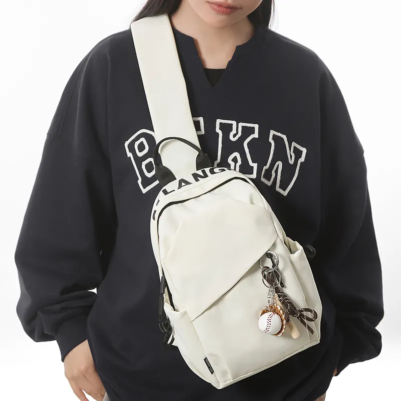Debecca Nylon Sling Bag Regular Unisex Black-10
