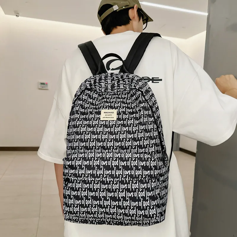 Debecca Nylon Fabric Backpack Regular Unisex Multicolor-1