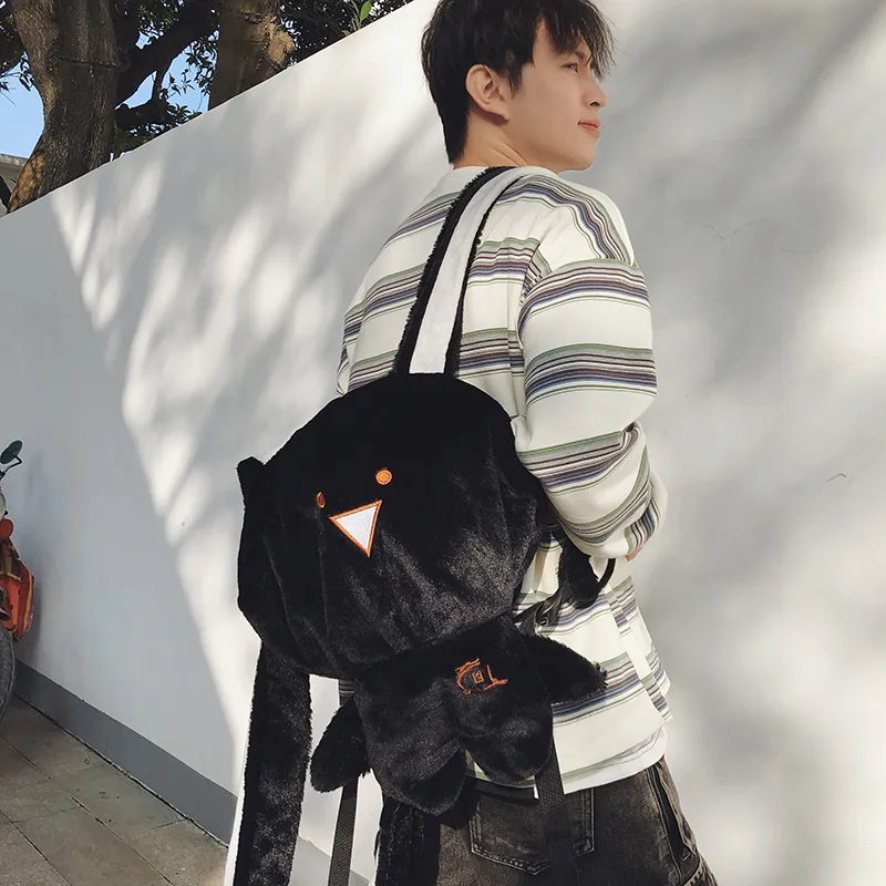 Debecca Plush Backpack Large Size Unisex Multicolor-7