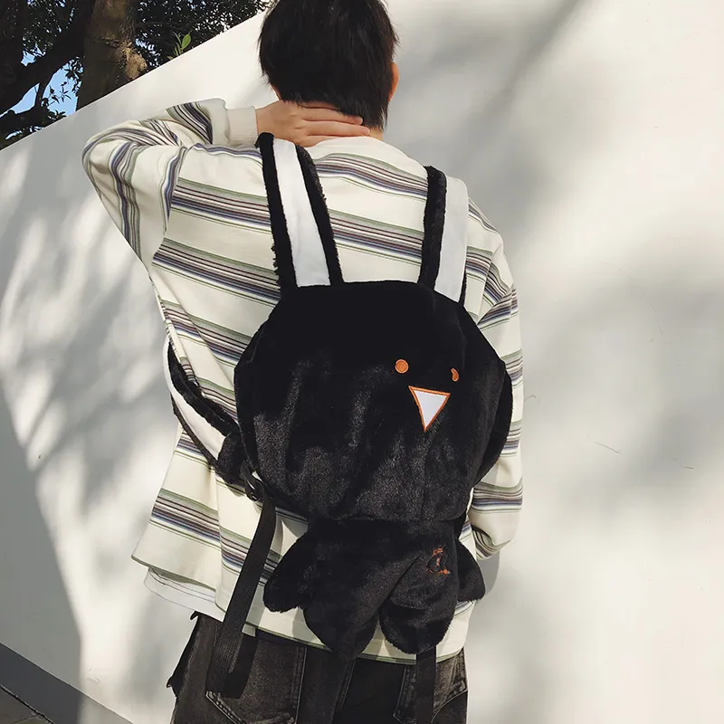 Debecca Plush Backpack Large Size Unisex Multicolor-6