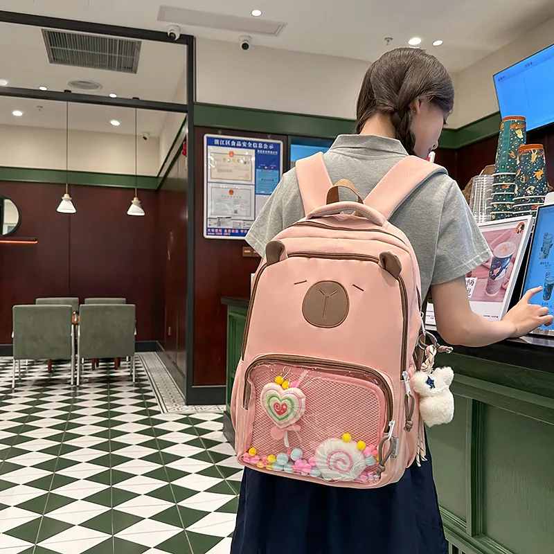 Debecca Nylon Backpack Tubas Unisex-15