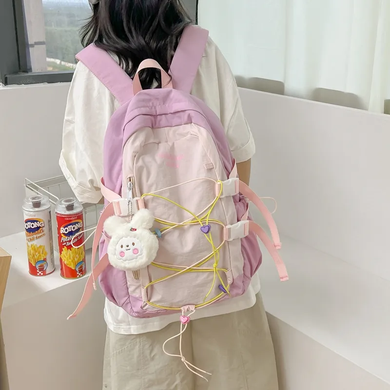 Debecca Nylon Backpack Unisex Multicolor-16